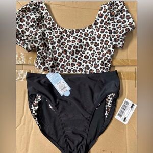 Cat & Jack Girl’s 2-Piece Swimsuit- XL (14)